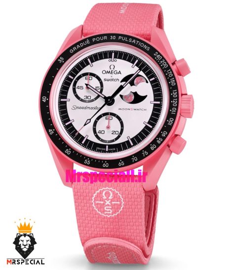 ساعت امگا سواچ اسپید مستر کرنوگراف صورتی 021501 MOONSWATCH Pink