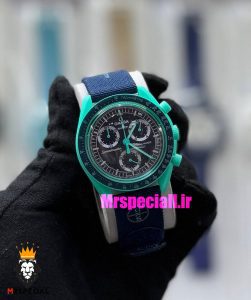 ساعت امگا سواچ اسنوپی کرنوگراف 021498 MOONSWATCH Dark Blue 