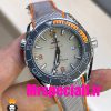 ساعت امگا سیمستر مردانه اتوماتیک بند برزنتی طوسی صفحه طوسی OMEGA SEAMASTER 01242