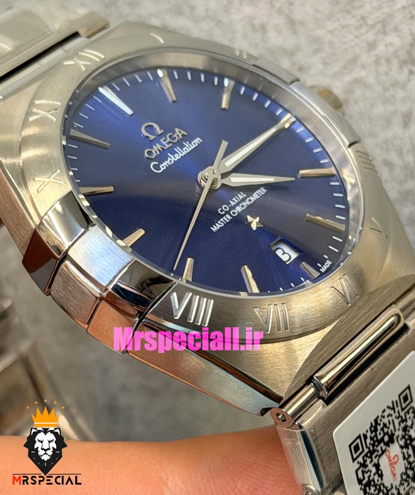 ساعت مردانه امگا کانسلیشن اتوماتیک استیل صفحه ابی OMEGA constllation 021632