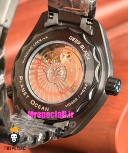 ساعت امگا مردانه سیمستر اتوماتیک مشکی صفحه مشکی OMEGA SEAMASTER Planet Ocean 021637