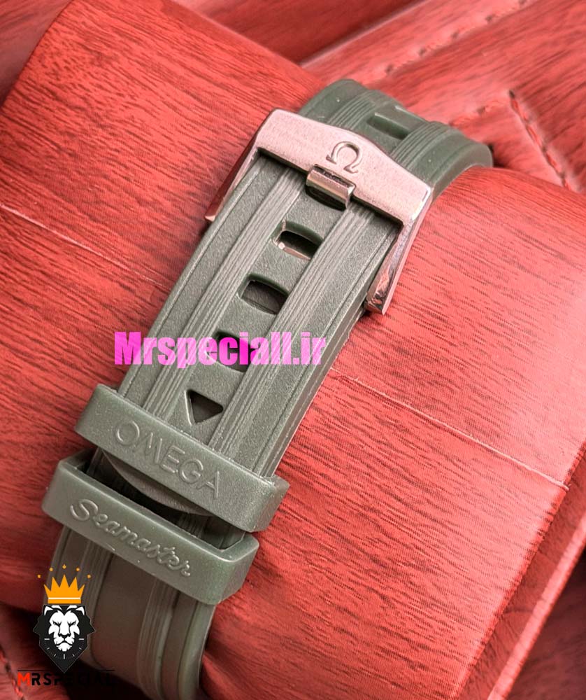 ساعت امگا مردانه سیمستر اتوماتیک رابر سبز صفحه سبز OMEGA SEAMASTER 021638