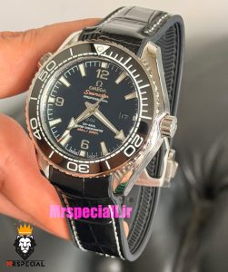 ساعت امگا مردانه سیمستر اتوماتیک صفحه مشکی OMEGA SEAMASTER Planet Ocean 021636