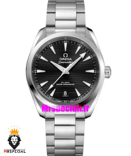 ساعت مچی مردانه امگا سیمستر اتوماتیک استیل صفحه مشکی OMEGA SEAMASTER 1476