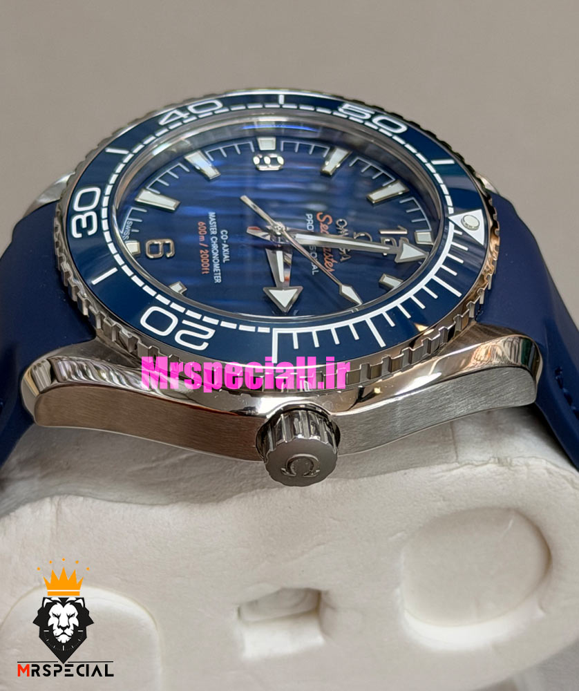 ساعت امگا مردانه سیمستر اتوماتیک رابر سورمه ای صفحه سورمه ای OMEGA SEAMASTER Planet Ocean 016626