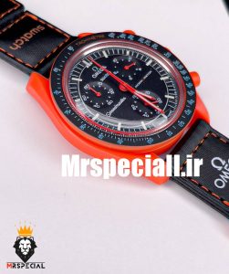 ساعت امگا سواچ مدل گدازه های زمین OmegaSwatch Moonswatch Earth LAVA 020610 