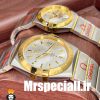 ساعت ست امگا مدل کانسلیشن دورنگ طلایی صفحه نقره ای کیفیت مستر OMEGA constllation 020758