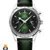 ساعت مچی مردانه امگا اسپیدمستر کرنوگراف چرم سبز صفحه سبز OMEGA SPEEDMASTER 0933