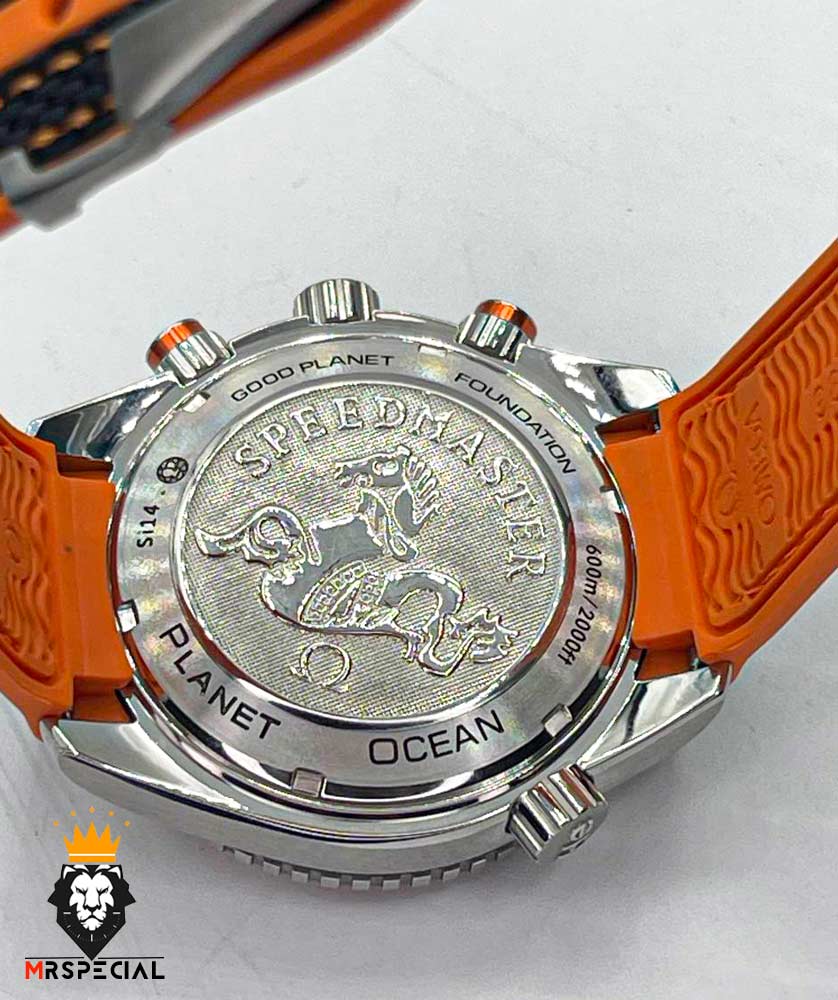 ساعت امگا سیمستر مردانه کرنوگراف بند برزنتی صفحه مشکی OMEGA Seamaster 01341