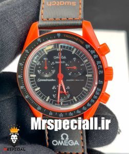 ساعت امگا سواچ مدل گدازه های زمین OmegaSwatch Moonswatch Earth LAVA 020610 