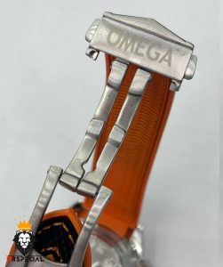 ساعت امگا سیمستر مردانه کرنوگراف بند برزنتی صفحه مشکی OMEGA Seamaster 01341
