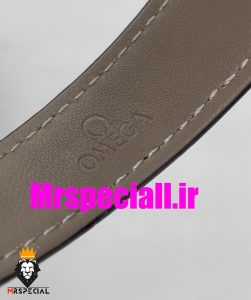 ساعت مچی مردانه امگا اسپید مستر کرنوگراف بند چرم صفحه سفید OMEGA Speedmaster moonwatch 020662