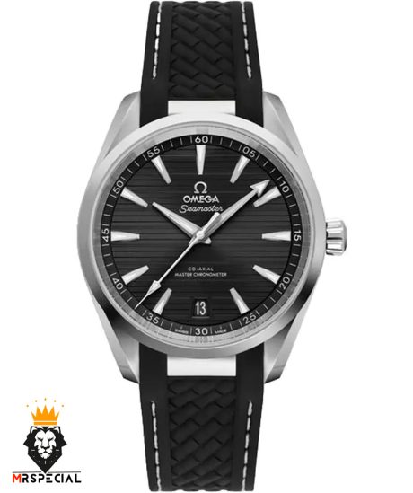 ساعت مچی مردانه امگا سیمستر اتوماتیک بند رابر صفحه مشکی OMEGA SEAMASTER 1458