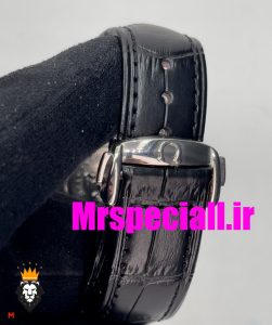 ساعت مچی مردانه امگا اسپید مستر کرنوگراف بند چرم صفحه سفید OMEGA Speedmaster moonwatch 020662