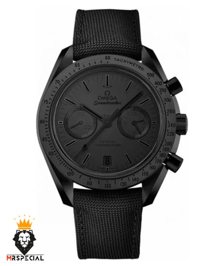 ساعت مچی مردانه امگا اسپید مستر کرنوگراف مشکی بند برزنت OMEGA Speedmaster 01244