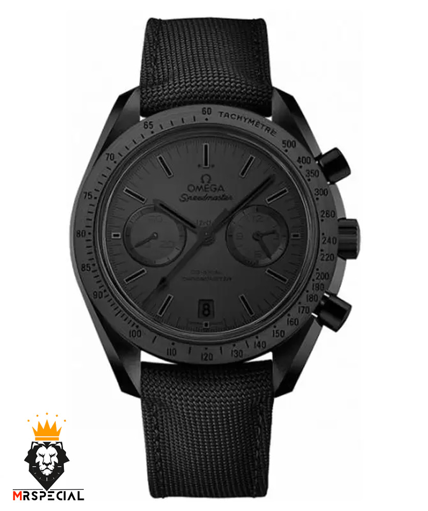 ساعت مچی مردانه امگا اسپید مستر کرنوگراف مشکی بند برزنت OMEGA Speedmaster 01244