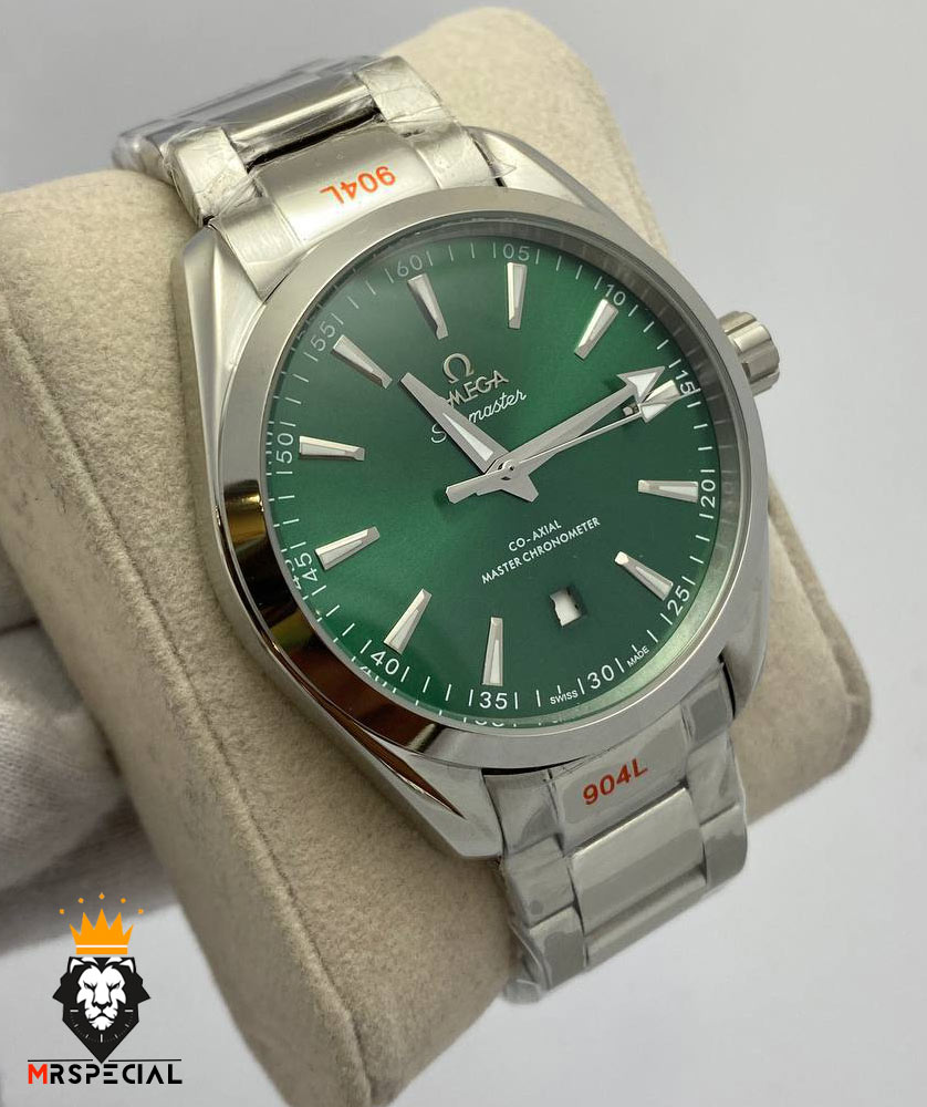 ساعت مچی امگا مردانه سیمستر اتوماتیک استیل صفحه سبز OMEGA SEAMASTER 01599