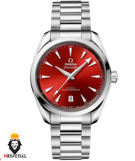 ساعت مچی امگا مردانه سیمستر اتوماتیک استیل صفحه قرمز OMEGA SEAMASTER 01598