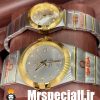 ساعت ست امگا مدل کانسلیشن دورنگ طلایی صفحه نقره ای کیفیت مستر OMEGA constllation 020759