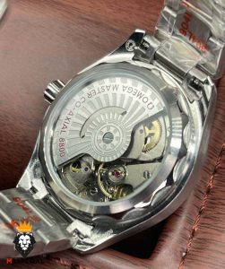 ساعت امگا زنانه مدل سیمستر اتوماتیک استیل صفحه کله غازی OMEGA SEAMASTER 021356
