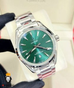 ساعت مچی امگا مردانه سیمستر اتوماتیک استیل صفحه سبز OMEGA SEAMASTER 01599