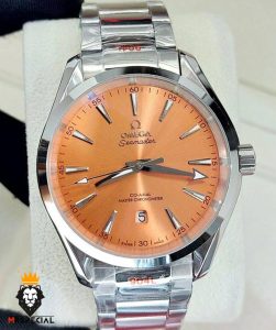 ساعت مچی امگا مردانه سیمستر اتوماتیک استیل صفحه نارنجی OMEGA SEAMASTER 01601