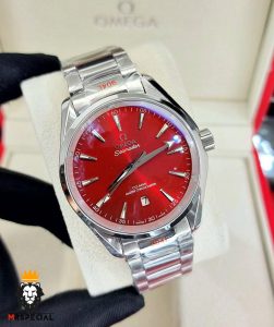 ساعت مچی امگا مردانه سیمستر اتوماتیک استیل صفحه قرمز OMEGA SEAMASTER 01598ساعت مچی امگا مردانه سیمستر اتوماتیک استیل صفحه قرمز OMEGA SEAMASTER 01598