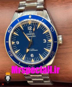 ساعت مردانه امگا سیمستر اتوماتیک استیل صفحه ابی OMEGA SEAMASTER 300 Co-Axial 020666