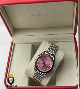 ساعت زنانه امگا سیمستر اتوماتیک استیل صفحه صورتی OMEGA SEAMASTER 01558