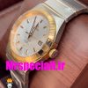 ساعت مردانه امگا کانسلیشن اتوماتیک دورنگ رزگلد صفحه نقره ای OMEGA constllation 020669