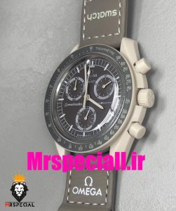 ساعت امگا سواچ ماموریت به زمین طوسی 020771 OmegaSwatch Moonswatch Mission On Earth Desert‏ 