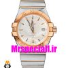 ساعت مردانه امگا کانسلیشن اتوماتیک دورنگ رزگلد صفحه نقره ای OMEGA constllation 020669