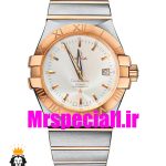 ساعت مردانه امگا کانسلیشن اتوماتیک دورنگ رزگلد صفحه نقره ای OMEGA constllation 020669