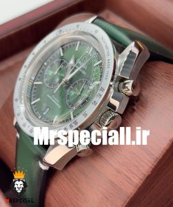 ساعت مچی مردانه امگا اسپیدمستر کرنوگراف چرم سبز صفحه سبز OMEGA SPEEDMASTER 0933