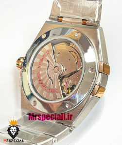 ساعت امگا مردانه مدل کانسلیشن دو رنگ رزگلد صفحه ابی OMEGA Constllation Co-Axial 021214