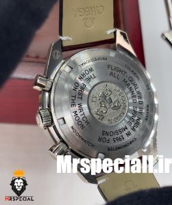 ساعت مچی مردانه امگا اسپیدمستر کرنوگراف بند چرم قرمز صفحه قرمز OMEGA SPEEDMASTER 0931