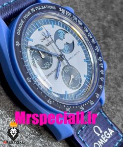 ساعت امگا سواچ ماموریت به ماه سوپر ابی 020772 OmegaSwatch Moonswatch Mission to Super Blue Moonphase ‏