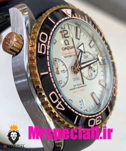 ساعت امگا سیمستر مردانه کرنوگراف بند چرم صفحه سفید OMEGA Seamaster 020786 