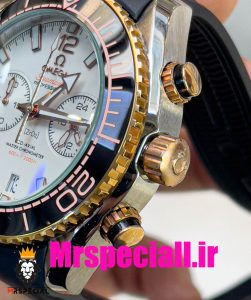 ساعت امگا سیمستر مردانه کرنوگراف بند چرم صفحه سفید OMEGA Seamaster 020786 