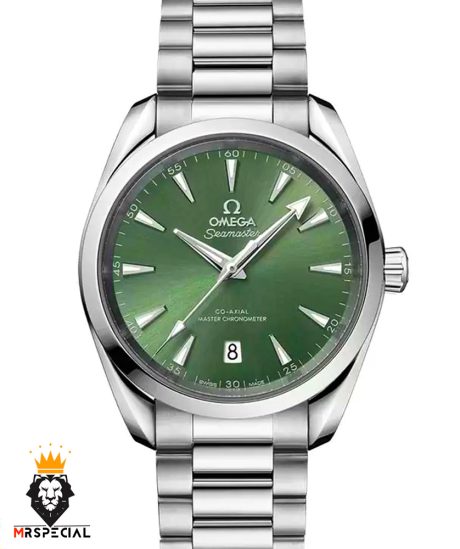 ساعت مچی امگا مردانه سیمستر اتوماتیک استیل صفحه سبز OMEGA SEAMASTER 01599