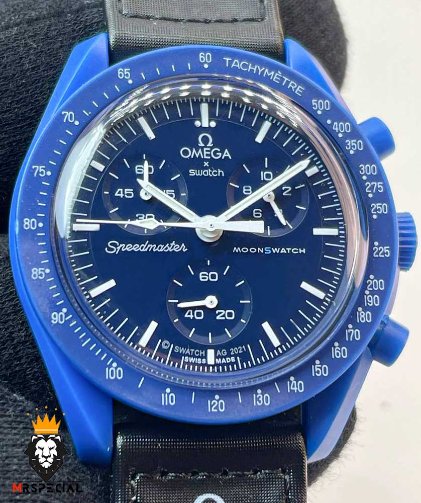 ساعت مچی امگا سواچ مدل مأموریت به نپتون OmegaSwatch Moonswatch 0971