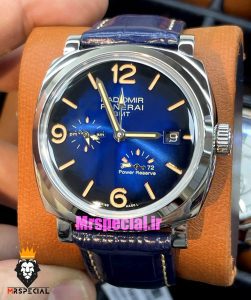 ساعت مردانه پنرای اتوماتیک بند چرم ابی صفحه ابی 021406 Panerai Luminor Radiomir 