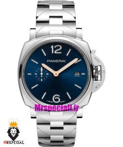 ساعت پنرای مردانه اتوماتیک بند استیل صفحه ابی 021431 Panerai Luminor Due Pastello