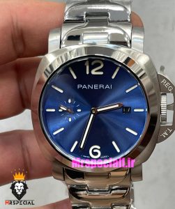 ساعت پنرای مردانه اتوماتیک بند استیل صفحه ابی 021431 Panerai Luminor Due Pastello 