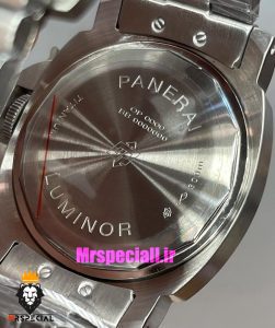 ساعت پنرای مردانه اتوماتیک بند استیل صفحه صورتی 021428 Panerai Luminor Due Pastello 