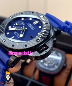 ساعت مردانه پنرای اتوماتیک بند رابر ابی صفحه ابی 021403 Panerai Luminor Submersible 