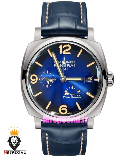 ساعت مردانه پنرای اتوماتیک بند چرم ابی صفحه ابی 021406 Panerai Luminor Radiomir