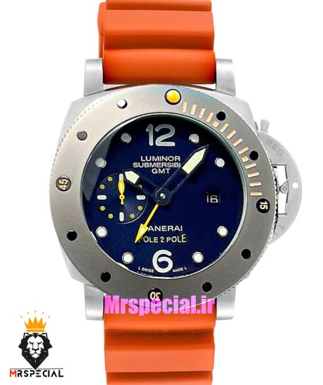 ساعت پنرای مردانه اتوماتیک بند رابر صفحه مشکی 0985 Panerai Luminor Submersible