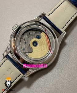 ساعت پتک فیلیپ مردانه دی دیت اتوماتیک چرم صفحه ابی Patek Philippe Day date Moon Phase 021580