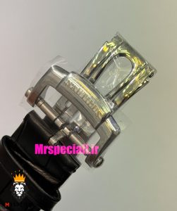 ساعت پتک فیلیپ مردانه مدل ناتیلوس بند چرم صفحه مشکی Patek Philippe NUATILOS 021595 